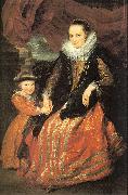 Dyck, Anthony van Susanna Fourment and her Daughter china oil painting reproduction